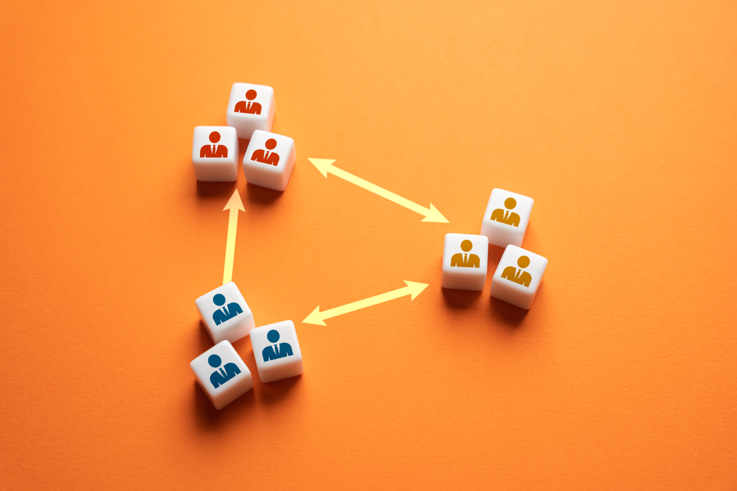 Show an organisation workflow going back and forth